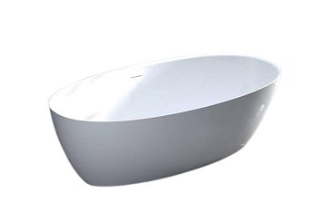 Ванна каменная SALINI ALDA 101923MRF S-Stone матовая 160х80см отдельностоящая