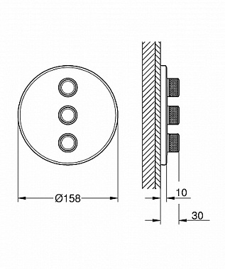 Внешняя часть смесителя GROHE 29122000