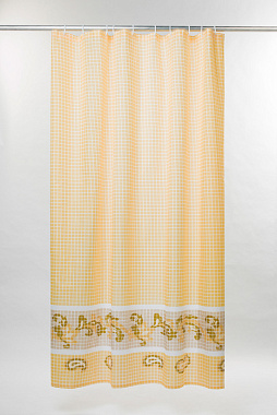 Шторка для ванной IDDIS Basic B52P218i11 180х180см жёлтый