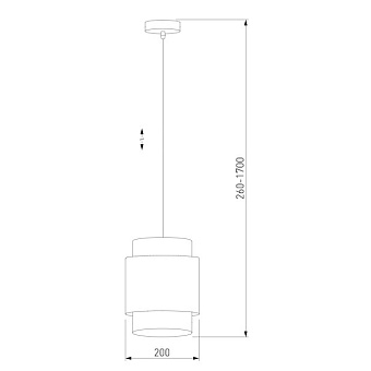 Светильник подвесной TK Lighting Boho 6540 60Вт E27