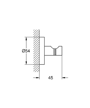 Крючок GROHE Essentials 40364GL1 Холодный рассвет