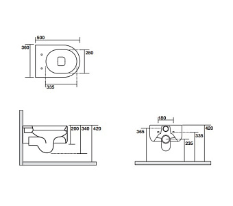 Унитаз подвесной Kerasan Flo 311501 с микролифтом