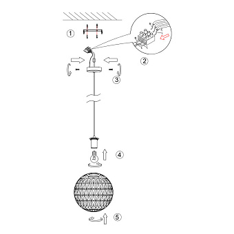 Светильник подвесной Maytoni Pendant P023PL-01B 40Вт E27
