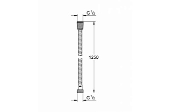 Душевой шланг GROHE 28142000 125см хром