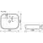 Раковина накладная Ceramica Nova ELEMENT CN6034 55х45см