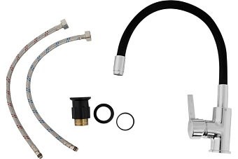 Смеситель для кухни ESKO Cora CL 519 B высокий излив хром