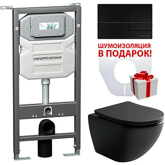 Инсталляция с унитазом Ceramica Nova Metropol CN4002MB_1002B_1000