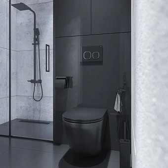 Панель смыва IDDIS Uniglass UNG01BCi77 чёрный