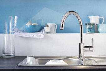 Смеситель для кухни GROHE BauEdge 31367000 высокий излив хром
