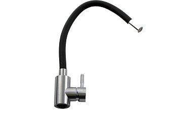 Смеситель для кухни MELANA Elastico 610401B гибкий излив сатин