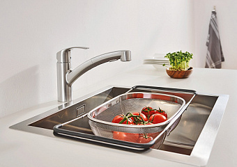 Смеситель для кухни GROHE Eurosmart 30305DC0 поворотный излив нержавеющая сталь