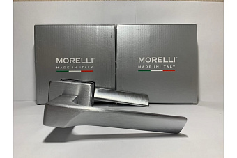 Дверная ручка нажимная MORELLI ECO Fiord-SQ CSA матовый хром