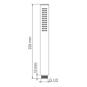 Ручной душ WASSERKRAFT Neckar 2100 A281 золотой