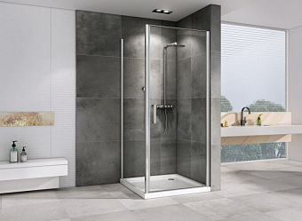Угловое ограждение Abber Sonnenstrand AG04070-S85 195х85см стекло прозрачное