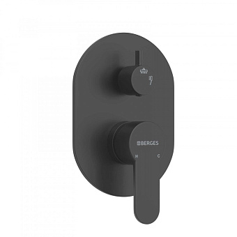 Душевая система BERGES NARDIS 3R BLACK 71008 чёрный матовый