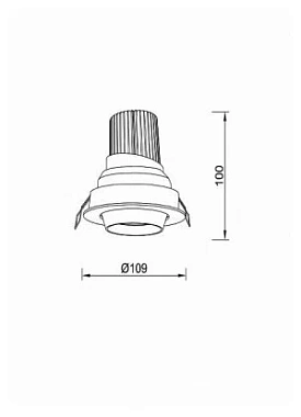 Светильник точечный встраиваемый Lucia Tucci TRULLE 575.1-7W-WT 7Вт LED