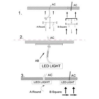Светильник потолочный Maytoni Zon C067CL-L40W3K 40Вт LED