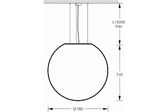 Светильник подвесной M3Light SPHERE_P 11122000 20Вт E27