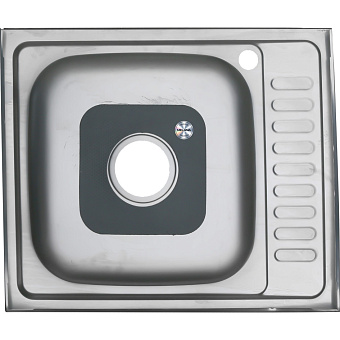 Мойка кухонная MELANA 6050 127 t R (*20) 50х60см хром
