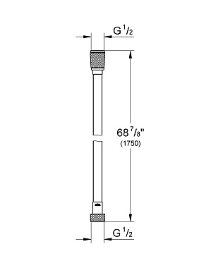 Душевой шланг GROHE 28388DC0 175см хром