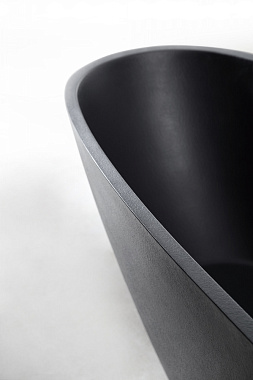 Ванна каменная Abber Dortmund AM9911B 170х75см отдельностоящая