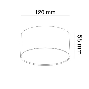 Светильник потолочный Maytoni Zon C032CL-L12MG4K 12Вт LED