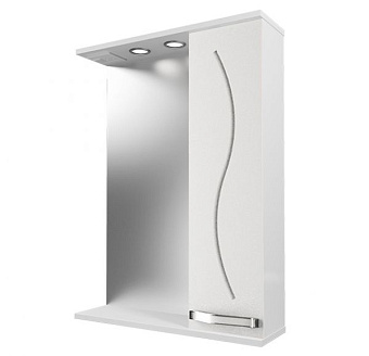 Шкаф зеркальный MIRSANT Сандра УТ000046035 16х60х82,8см с подсветкой