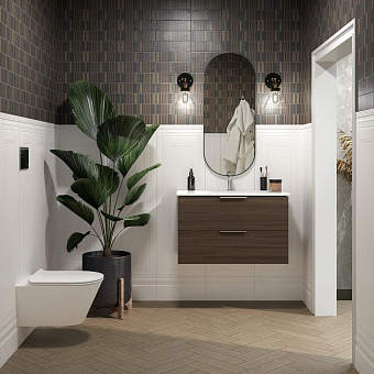 Зеркало KERAMA MARAZZI Cono CO.mi.42-BLK 100х42см без подсветки