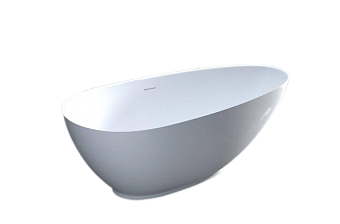 Ванна каменная SALINI PAOLA 101612SMRF S-Stone матовая 172х82см отдельностоящая