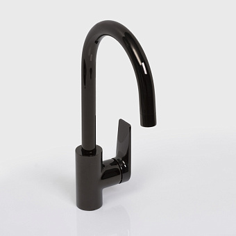 Смеситель для кухни WASSERKRAFT Glan 6607 поворотный излив чёрный