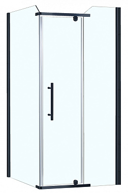 Угловое ограждение Azario Edmonton AZ-NNC1231 900 BLACK 200х90см стекло прозрачное