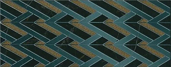 Декор KERAMA MARAZZI Алькала MLD\B97\7200 чёрный 50х20см 1,2кв.м.