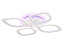 Люстра потолочная Ambrella ACRYLICA Original FA4501 75Вт 4 лампочек LED
