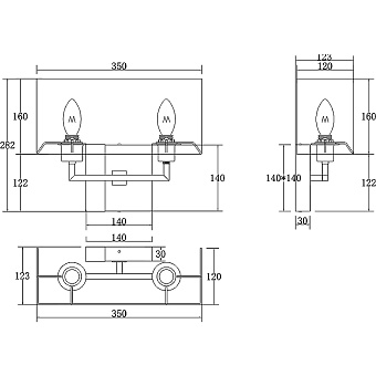 Бра Maytoni Bianco Z030WL-02BS 120Вт E14