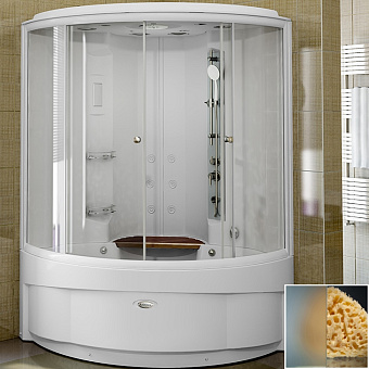 Душевая кабина RADOMIR ДАНИЭЛА 1-00-1-0-0-0731 140х140х230см стекло матовое