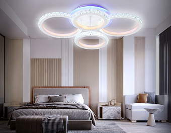 Люстра потолочная Ambrella ACRYLICA Original FA9524 92Вт 4 лампочек LED