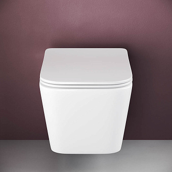 Унитаз подвесной Ceramica Nova METRIC CN3007 безободковый с микролифтом