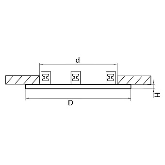Рамка Lightstar 217939 485х180мм серый