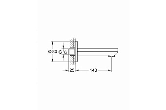 Излив GROHE 13255000