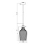 Светильник подвесной Maytoni Festa P033PL-01CH 60Вт E27