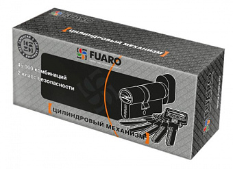 Цилиндр ключ-вертушка FUARO R602 AB 60мм бронза