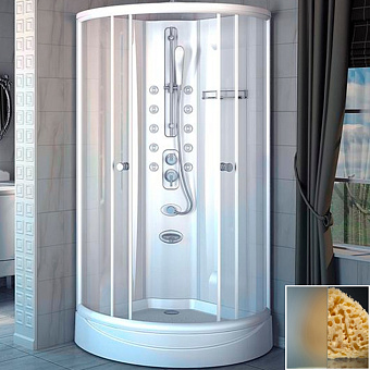 Душевая кабина RADOMIR Паола 1-05-1-0-0-0571 93х93х198см стекло матовое