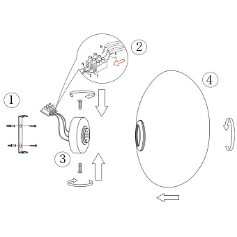 Светильник настенный Maytoni Roca MOD004WL-L5CE3K 5Вт LED