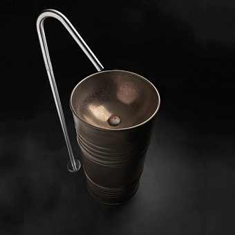 Раковина напольная Kerasan Artwork Barrel 474383 45х45см