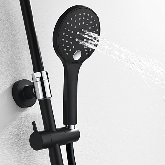 Душевая система WASSERKRAFT Elbe 7400 A17401 чёрный