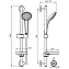 Душевой гарнитур IDEAL STANDARD IDEALRAIN SOFT B9412AA chrome