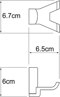 Крючок WASSERKRAFT LEINE K-5023D хром