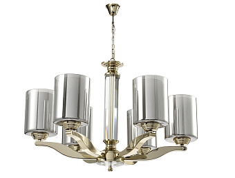 Люстра подвесная Newport 7900 7906/C gold 60Вт 6 лампочек E14