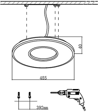 Светильник потолочный Sonex ALTAIR 7717/42L 42Вт LED
