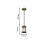 Светильник подвесной Favourite Faro 1497-1P 60Вт E27